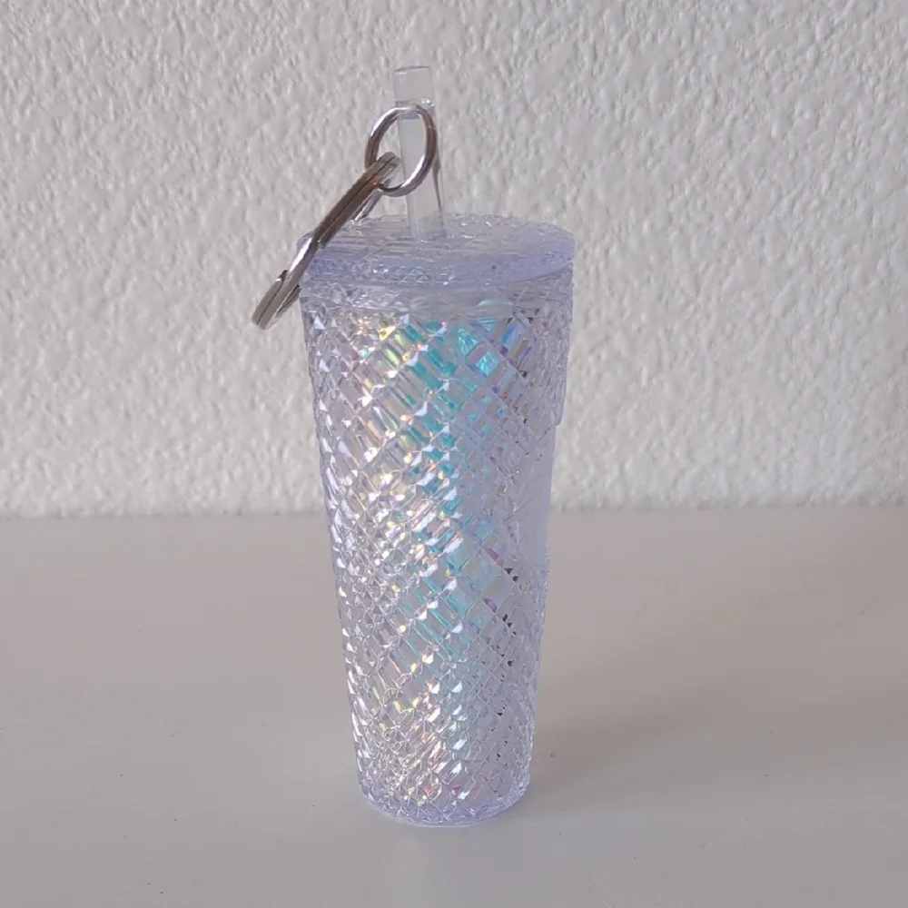 Starbucks 2022 Holiday Iridescent Unicorn Jewel Key Chain Tumbler Ornament